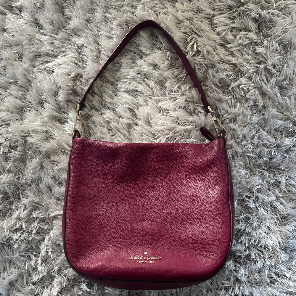 kate spade Plum Leather Shoulder Bag